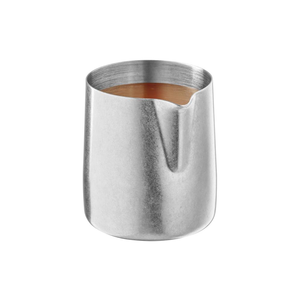 APS ‘FLOW’ VINTAGE STAINLESS STEEL CREAMER/GRAVY BOAT 18/8 6XH6.5CM - 0.15L - 10305