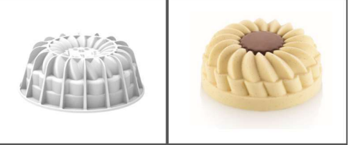 SILIKOMART ROUND MOLD ø140 H 59 MM "WHOLE HEART" 710ML