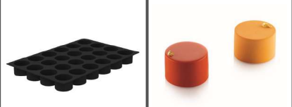 SILIKOMART MOULE CYLINDRE 60X40CM   EMPREINTES ø80 H 45 MM - 225ML