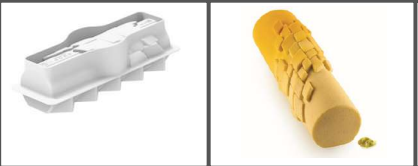 SILIKOMART PIXEL LOG MOLD 980 - 250X85 H 71 MM - 980ML