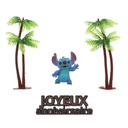 KIT DECOR GATEAU STITCH 6CM