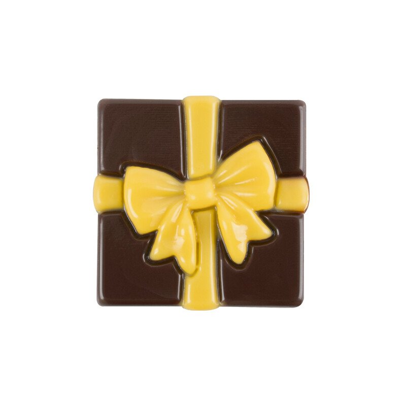 1000189 Cadeaut fondant met strik  3,8 cm 96pcs ***OP/ORDER***