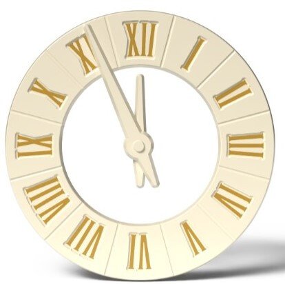 2015741 Clock 12 cm 10pcs ***ON/ORDER***
