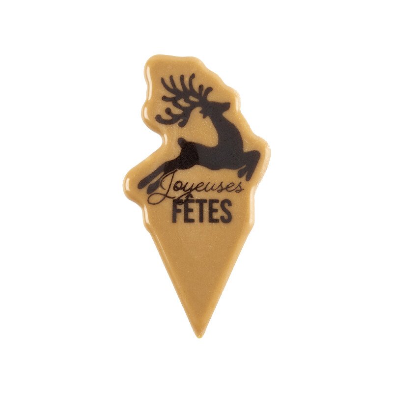 2015429 Stick deer Joyeuses fêtes 6,7 cm 80pcs ***ON/ORDER***