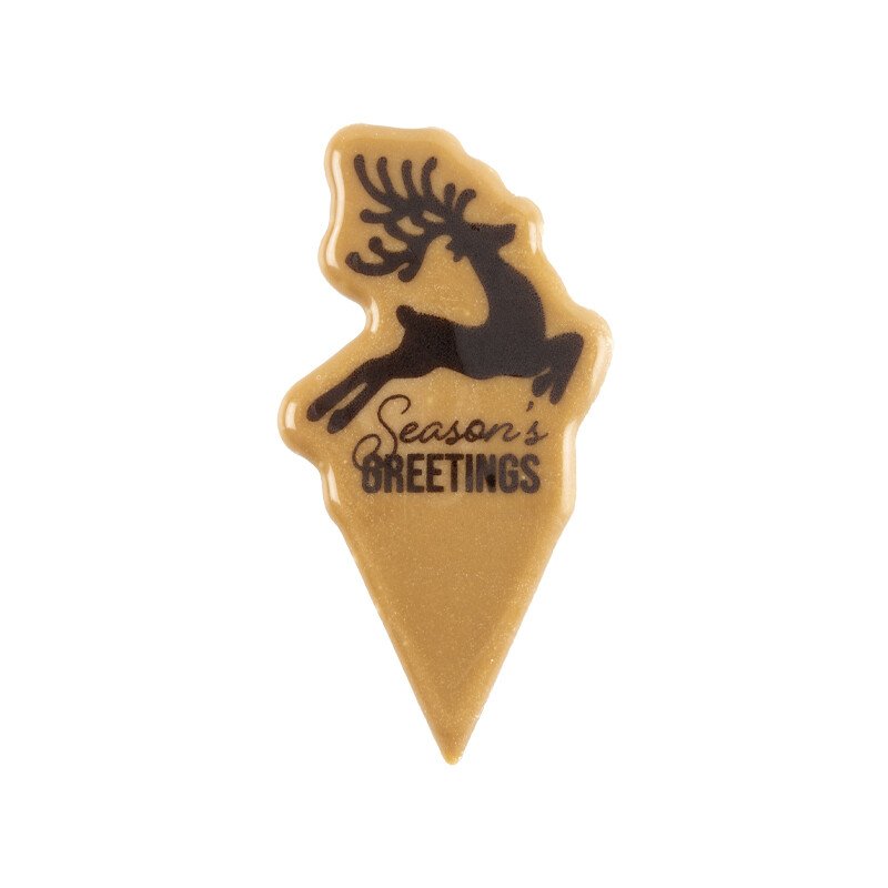 2015427 Stick deer Seasons greetings 6,7 cm 80pcs ***ON/ORDER***