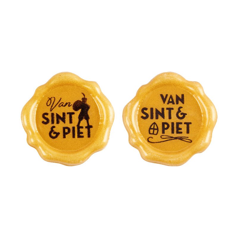 2036722 Stamp Van Sint en Piet 3 cm 175pcs ***ON/ORDER***
