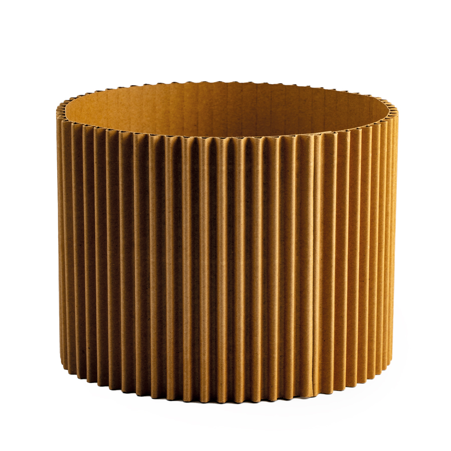 CORRUGATED KRAFT CONTAINER Ø18.5CM H14CM