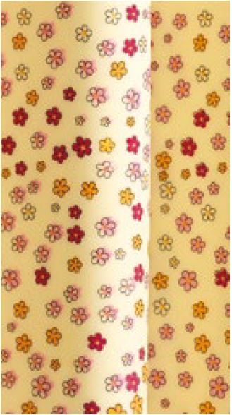 092107 PCB FEUILLE TRANSFERT FLEURETTE COLOREE 265X125MM 20 PCES 