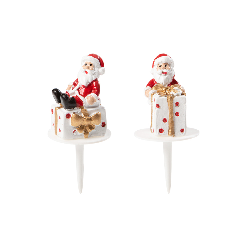 1015426 PÈRE NOËL AVEC CADEAU BLANC 3CM 64PCES ***S/CDE*** 