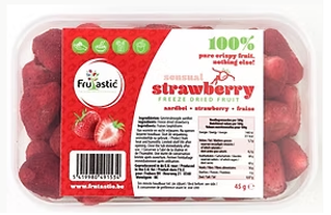 FRAISES LYOPHILISEES EN BARQUETTE DE 45G