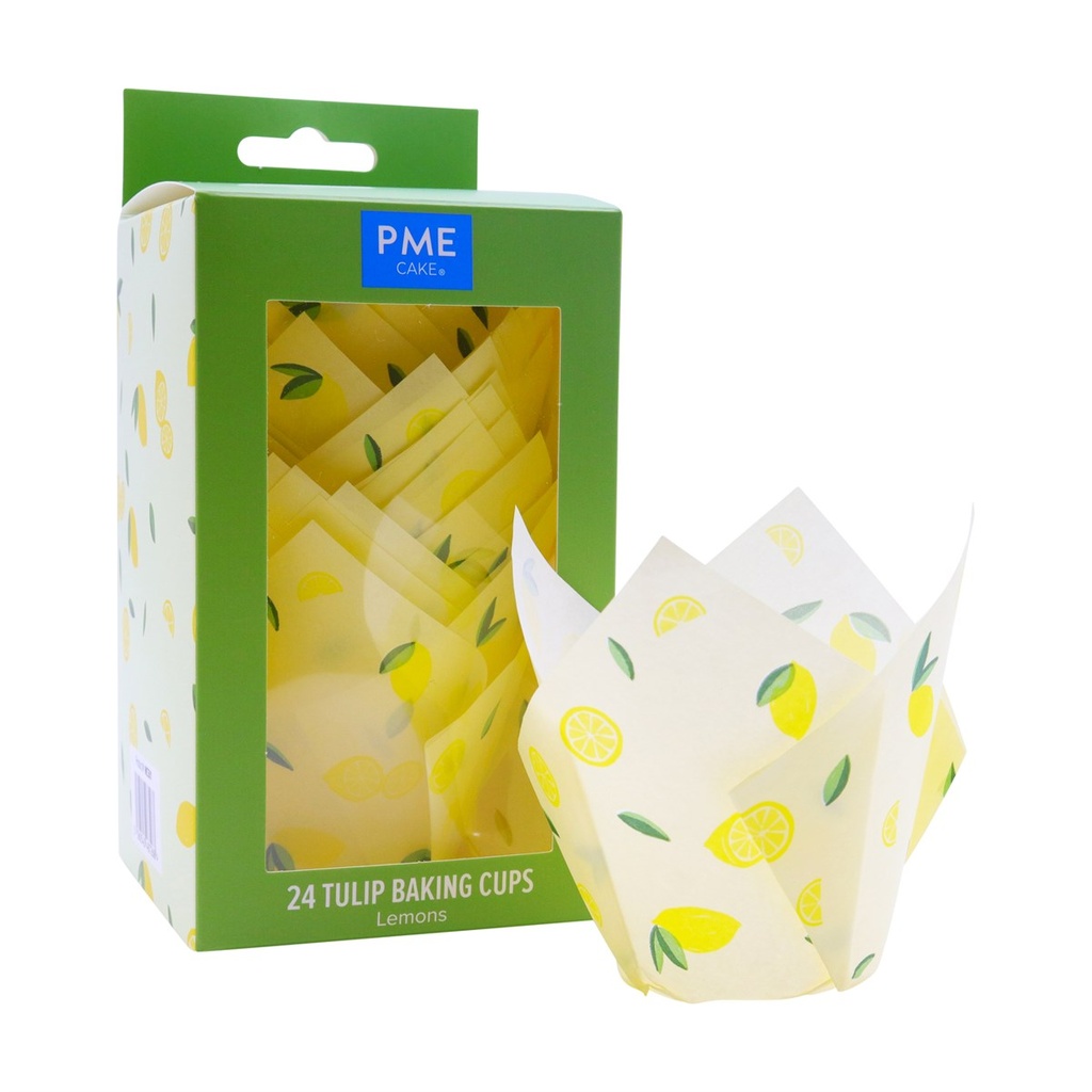 TULIP BAKING CUPS 24PCS LEMON