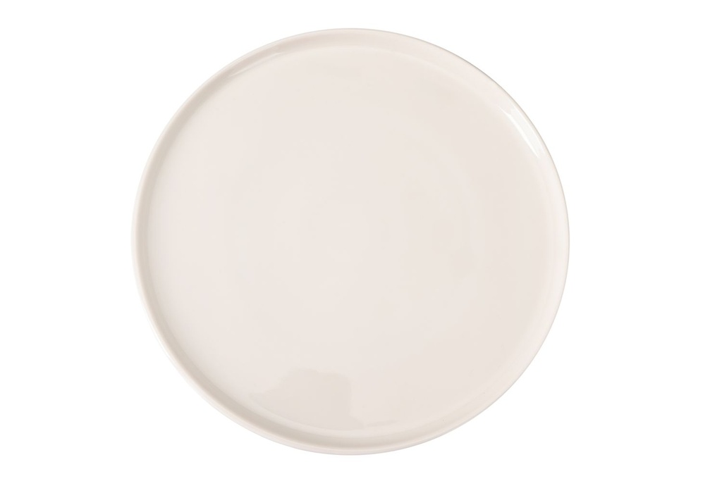 PIOLI PLANO BORD 21CM WIT PORSELEIN KLEINE RECHTE RAND - PL18AP21