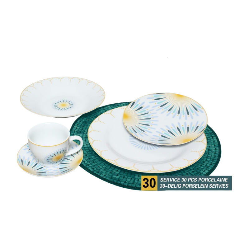 SERVICE DE TABLE "FANTASY" SET 30 PCS
