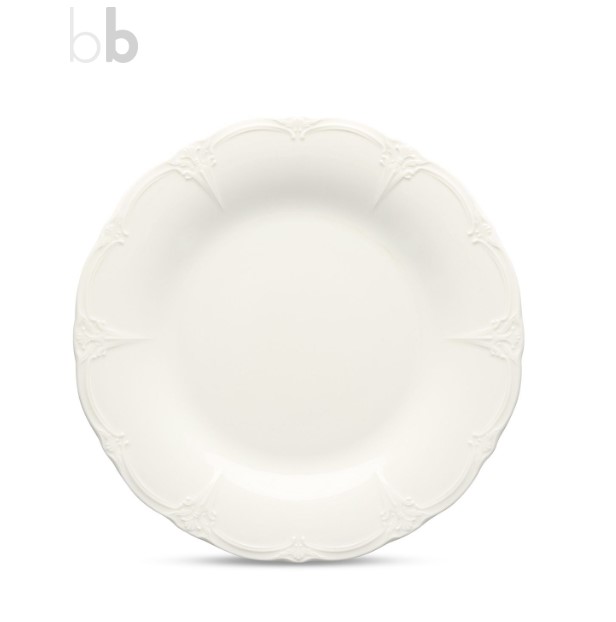 BONBISTRO RETRO PLATE 32CM IVORY PORCELAIN - 741083