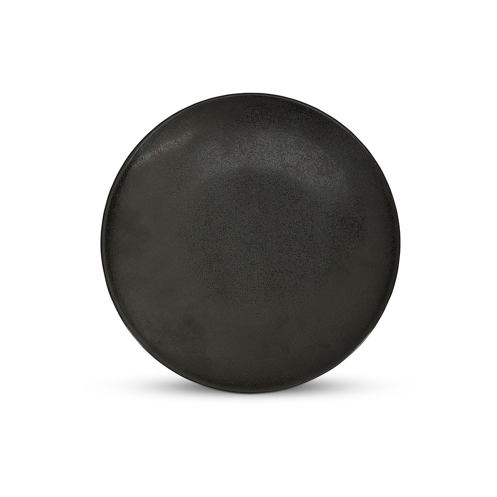 BONBISTRO OVIO BLACK 27CM PORCELAIN PLATE - 740322