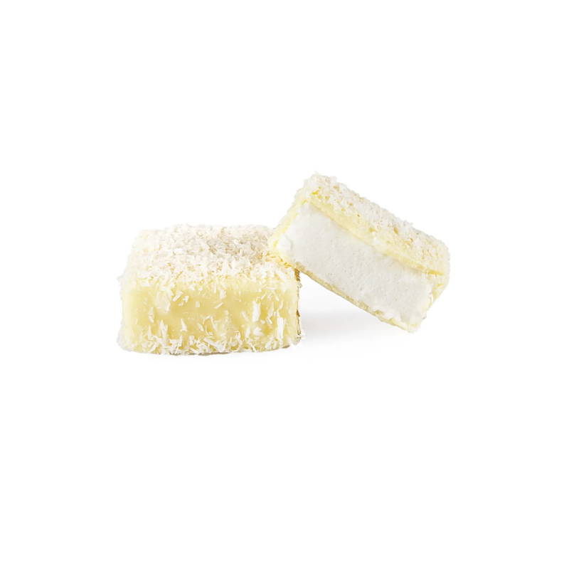 COCONUT MARSHMALLOW WHITE CHOCOLATE MALLOWS 4 X 4 CM 8 PCS - 180G