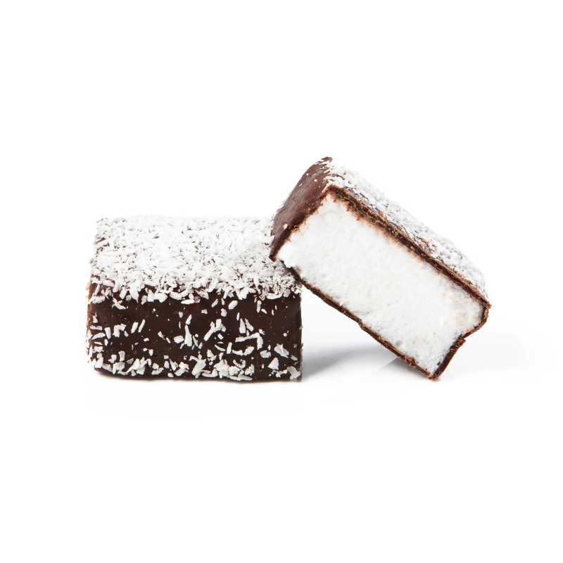 MALLOWS MARSHMALLOW COCO CHOCOLAT NOIR 4 X 4 CM 8 PCS - 180GR