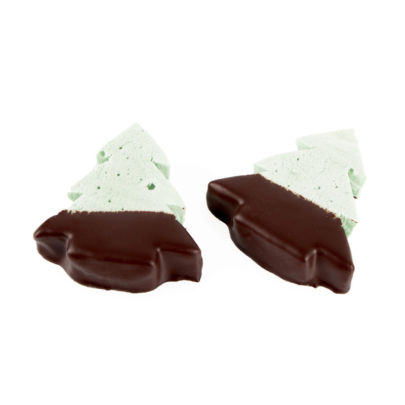 MALLOWS MARSHMALLOW TREE SEMI-COATED DARK CHOCOLATE 7 X 6.5CM 2PCS - 60GR