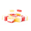 *FDS*MALLOWS CUBE EN JELLY TRICOLORE JAUNE-BLANC-ROUGE 200GR