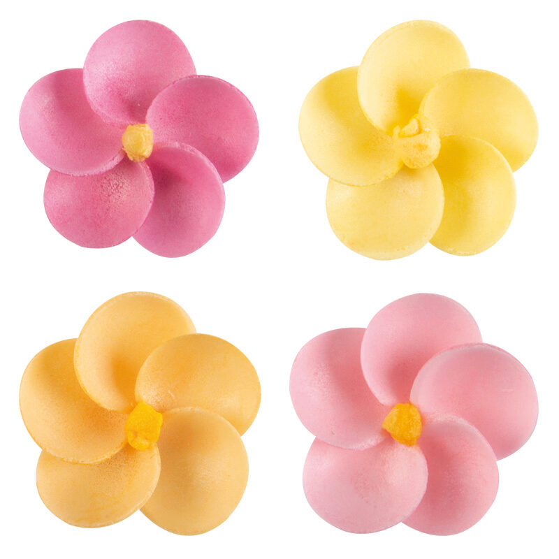 1049016 ELISE ASSORTED FLOWERS 3.5CM 100PCS ***S/CD***
