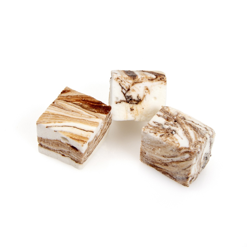 SWIRL SQUARE STRACCIATELLA MARSHMALLOW MALLOWS 18 PCS - 215G