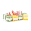 TRICOLOUR JELLY CUBES MIXED ASSORTMENT 200G