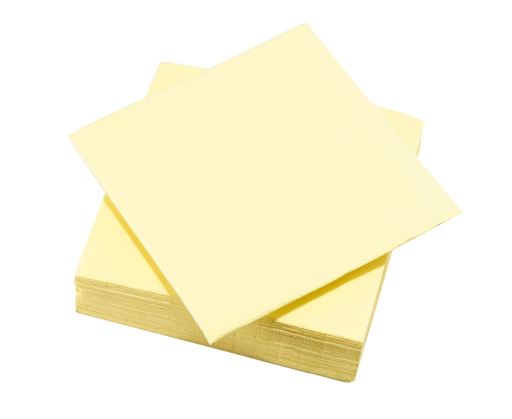 TASSINON SERVIETTES JAUNE PALE 38x38 CM 30PCS