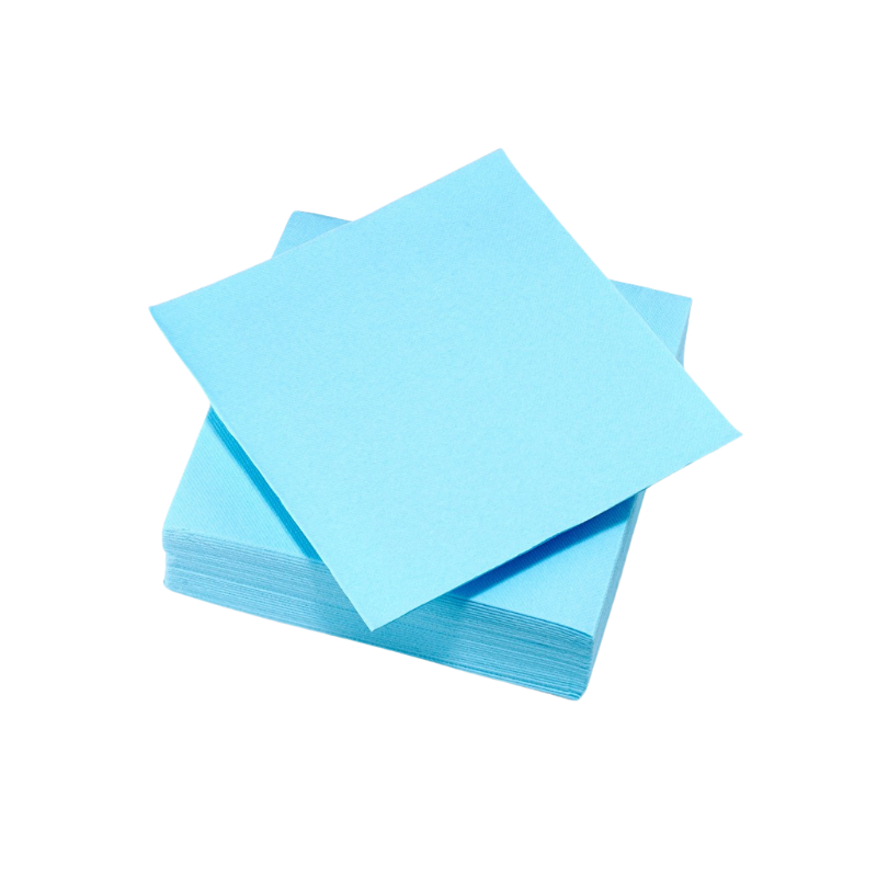 TASSINON SERVIETTES BLEU CARAIBE 38x38 CM 30PCS