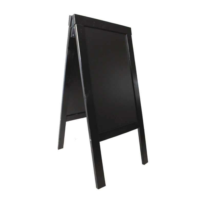 PAVEMENT SIGN EASEL HARMONIE 56 x 115 CM MATTE BLACK-STAINED WOOD