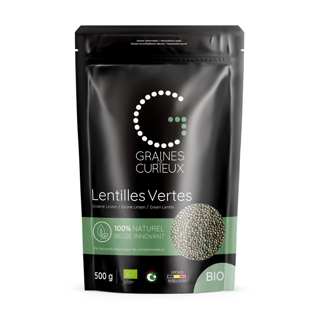 LENTILLES VERTES BIO 500GRS