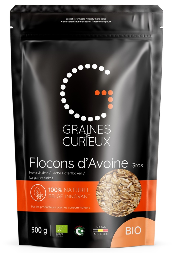 BIO GROTE HAVERVLOKJES 500GR