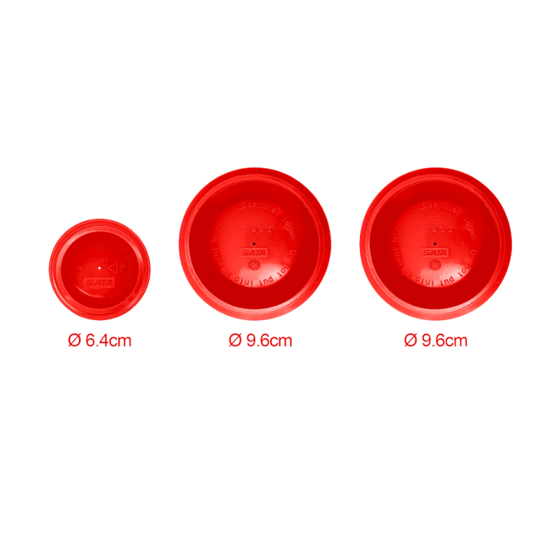 SGI COUVERCLES PLASTIQUES POUR GODETS ALUMINIUM 0,75L ET 1L - LOT DE 3