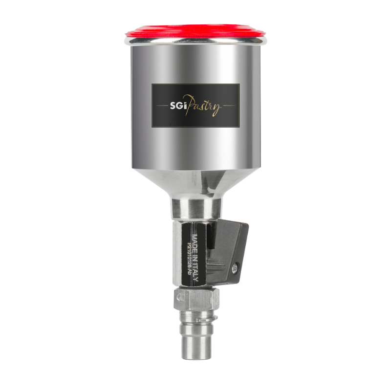 SGI GODETS REUTILISABLE EN ALUMINIUM AVEC VANNE QCC 0.15L