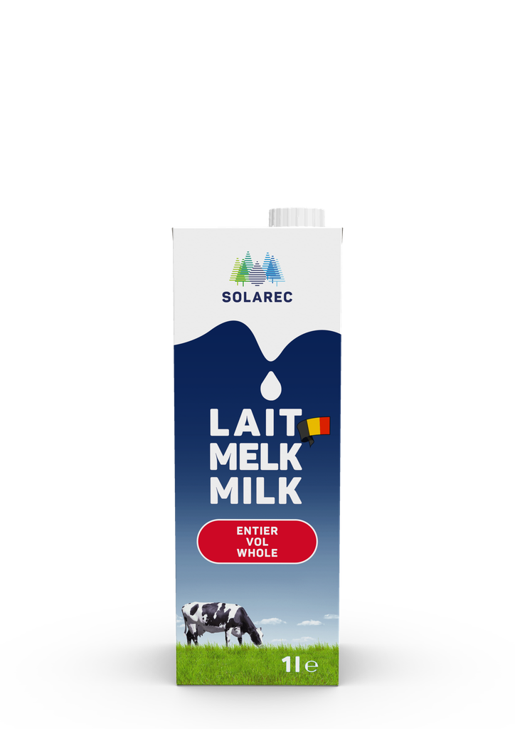 SOLAREC LAIT ENTIER UHT TETRA 12 X 1L