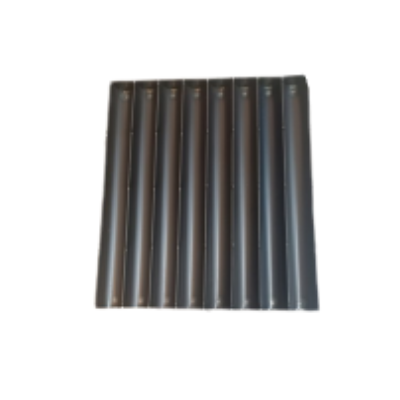 ASSEMBLY OF 8 YULE LOG MOLDS IN BLACK STEEL 435x500MM H50MM