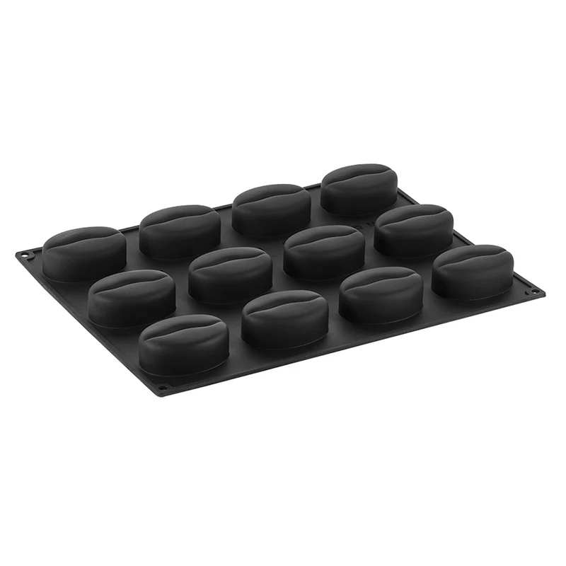 PAVOFLEX MOULE SILICONE 3D GRAIN DE CAFE 40 x 30 CM 100ML - 12 EMPREINTES