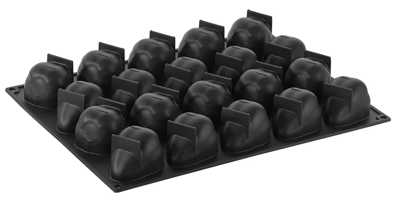 PAVOFLEX MOULE SILICONE 3D FRAISE 40 x 30 CM 90ML - 20 EMPREINTES