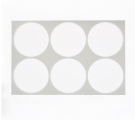 MF 11529 – STENCIL PLATE WITH 6 MOLDS Ø18CM H2CM