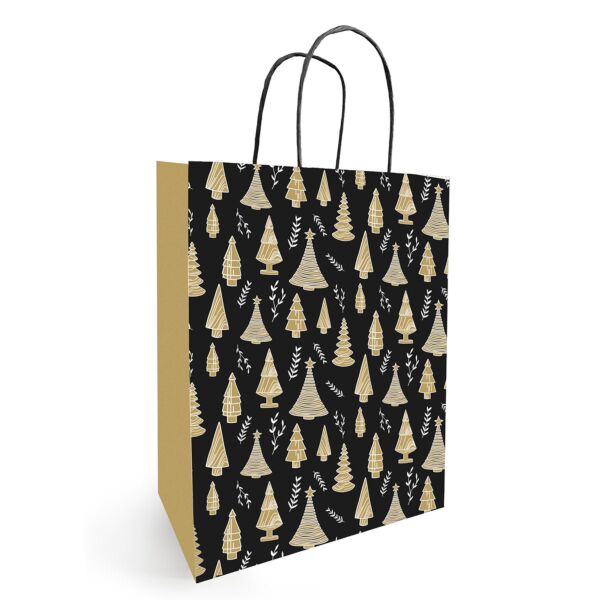 SAC KRAFT WOODY 340 + 140 x 395MM OR 50PCS