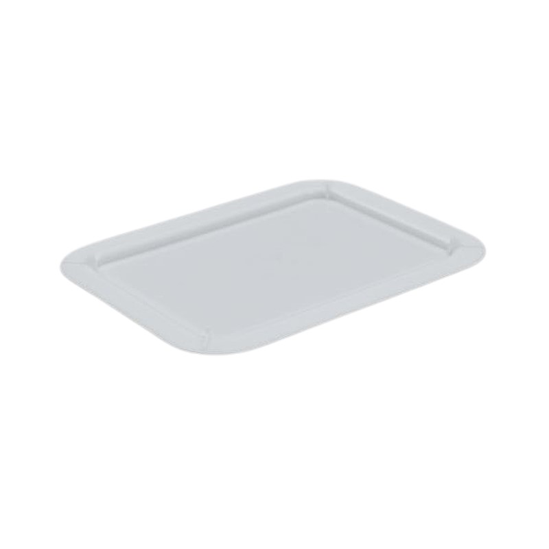 WHITE RECTANGULAR LID FOR 5L CONTAINER 400 x 300 MM