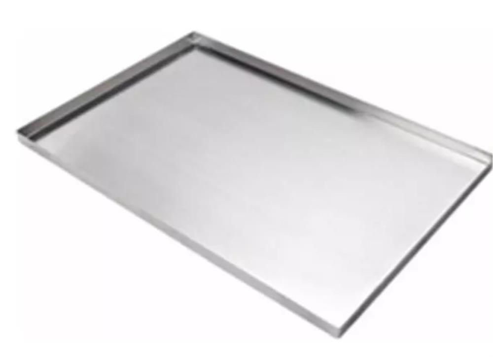VOLLEDIG ALUMINIUM PLAAT VOOR DIEPVRIES 60 x 40 CM H20MM DIKTE 1.5MM - 4 RANDE 90° NIET GEKRIMPT / NIET GELAST HOEKEN