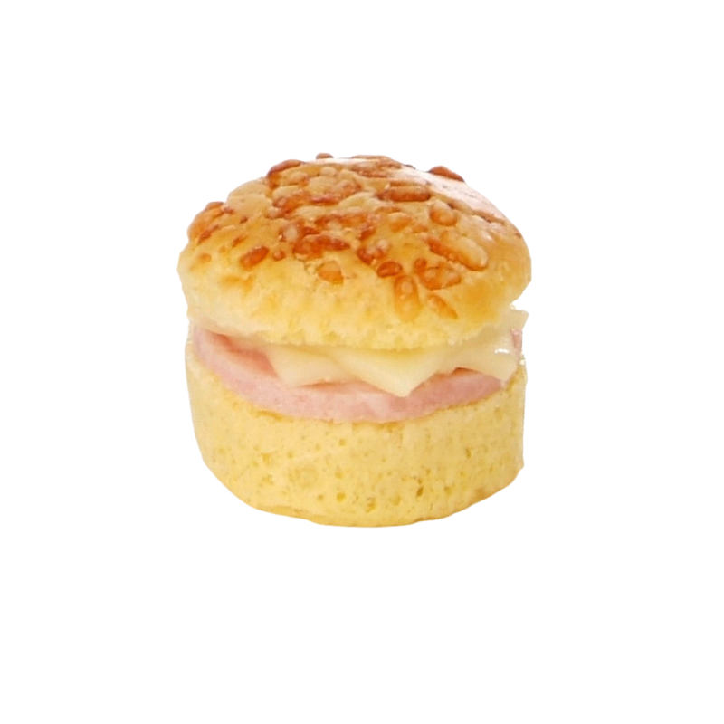 ❄️BURGARD - MINI CROQUE-MONSIEUR 20ST: BRIOCHETTES GEGARNEERD MET EMMENTAL, HAM EN GESMELT KAAS PLATEAU VAN 20ST