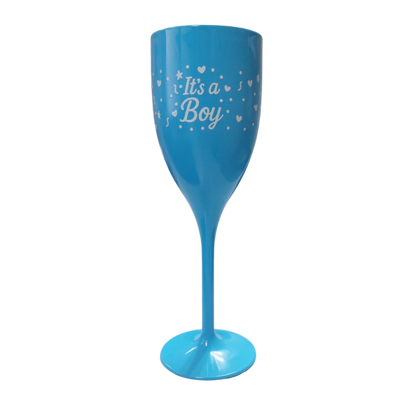 VENUS BLAUW FLÛTEGLAS "IT'S A BOY" POLYMEER 17CL
