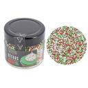 MINI SUGAR CHRISTMAS SPRINKLES GREEN/WHITE/RED 70G