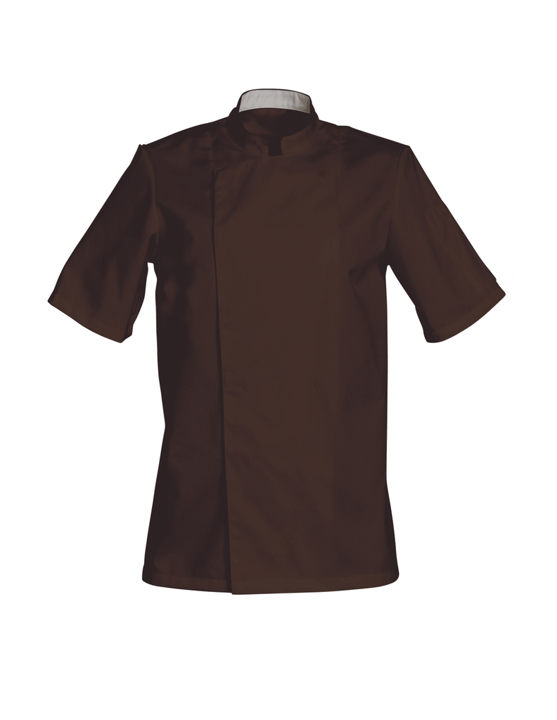 SNV VESTE "COOKIE" COTON CHOCOLAT TAILLE 6 "3XL" MANCHES COURTES