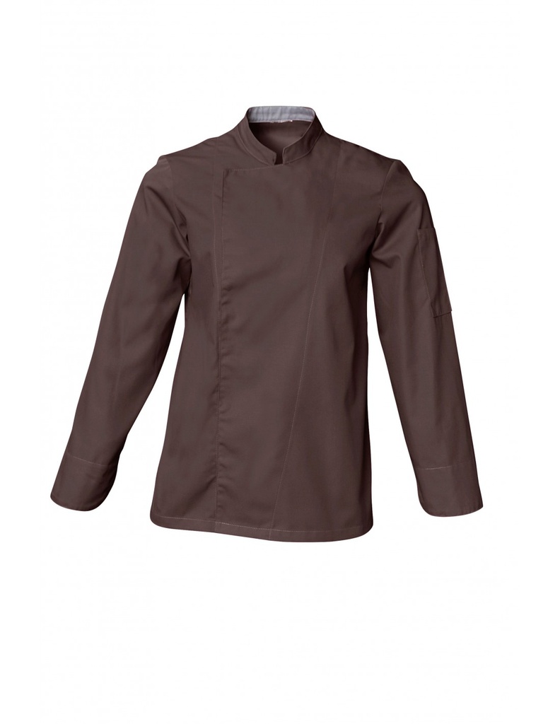 SNV VESTE "COOKIE" COTON CHOCOLAT TAILLE 3 "L" MANCHES LONGUES