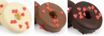 ASSORTIMENT MARSHMALLOW DONUTS MET HARTDECORATIE – 4 STUKS