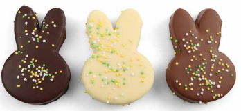 MALLOWS LAPIN BUNNY MARSHMALLOW LAIT/BLANC/NOIR ASSORTIS   – 3 PCS    