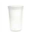 REUSABLE PLASTIC SOUP CUP 1000ML PACK OF 25 PCS WITHOUT LID