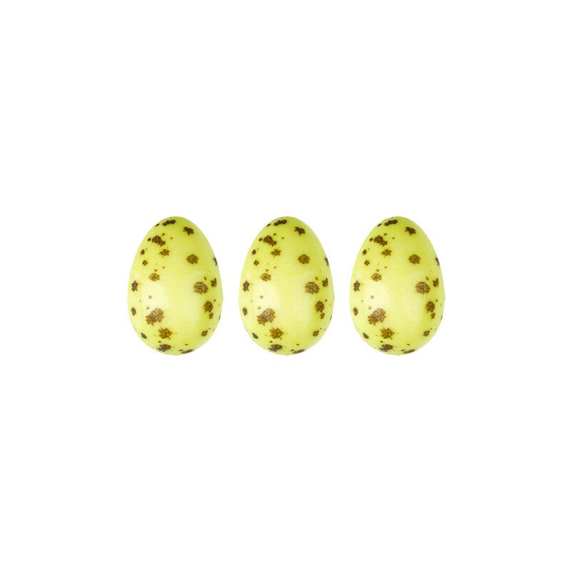 2069986 MINI MACHA GREEN EGGS WITH SPOTS 3D 2 x 1.5 CM 162PCS